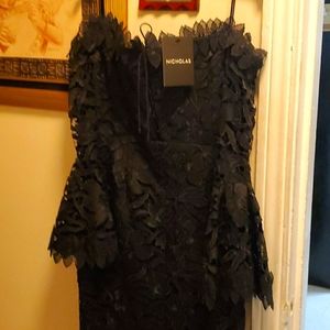 Botanical Lace Cocktail Dress